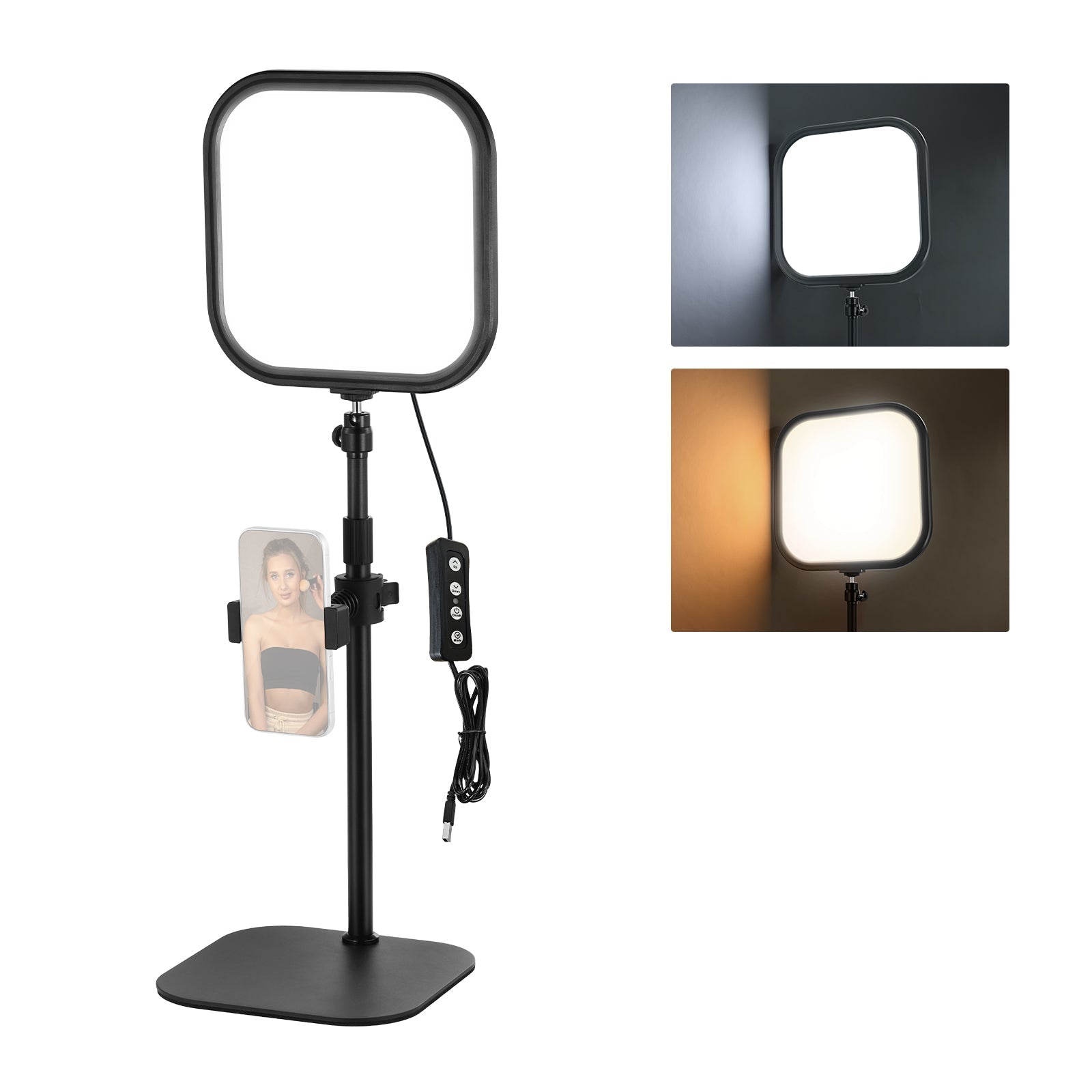 NEEWER 10.8" Bi Color Video Conference Light