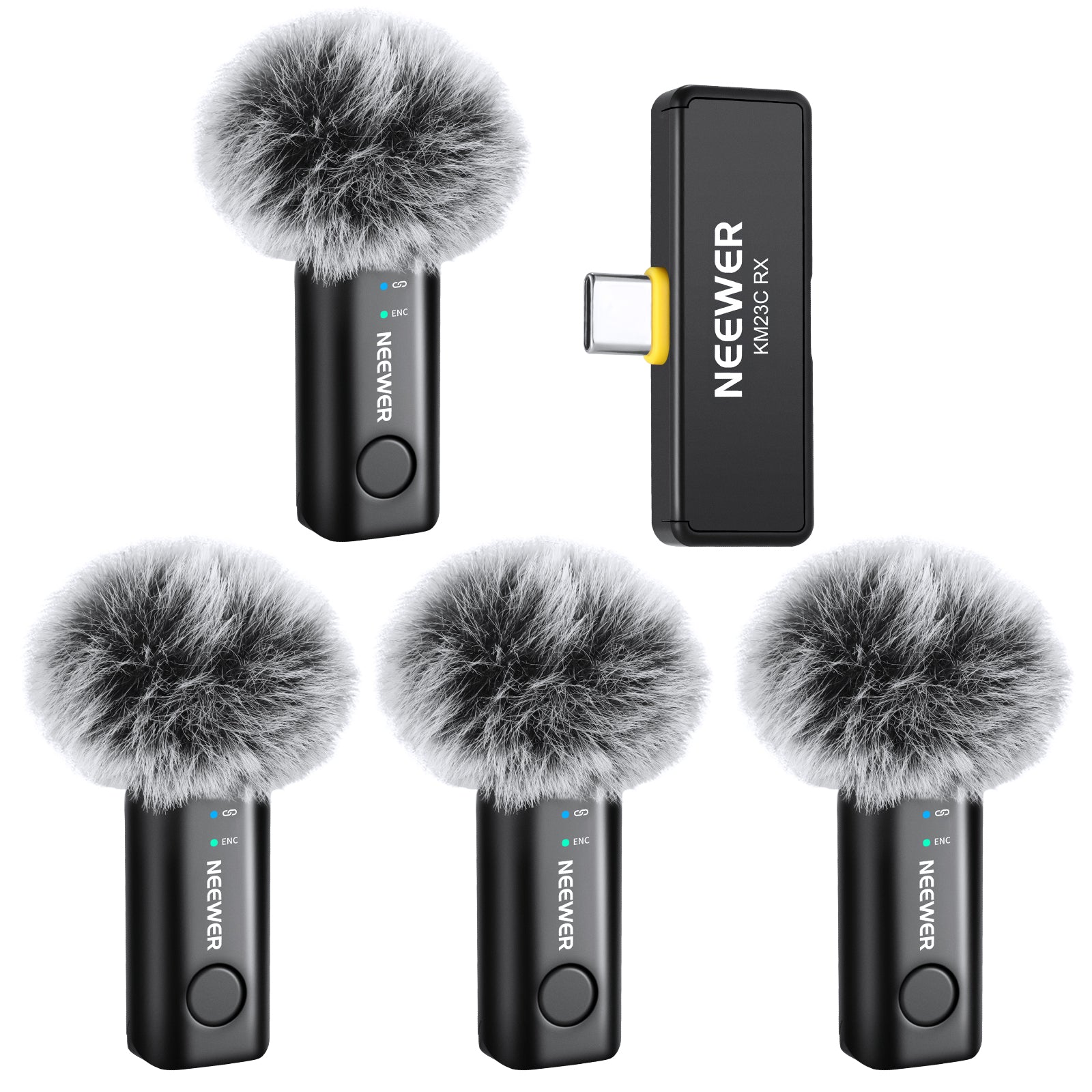 NEEWER KM23C Mini Wireless Lavalier Microphone System