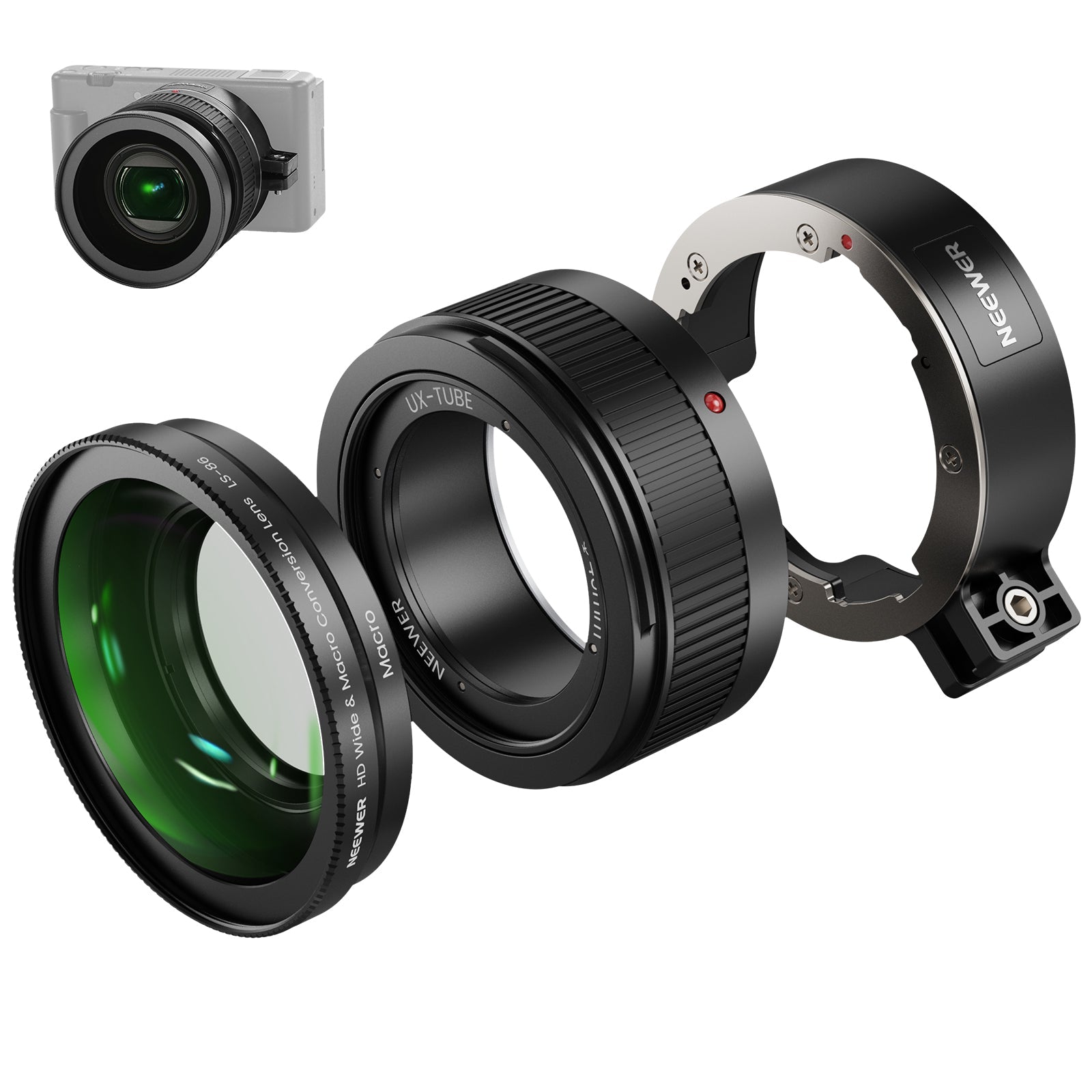 NEEWER LS-86 Wide Angle + Macro Lens For Sony ZV-1 II