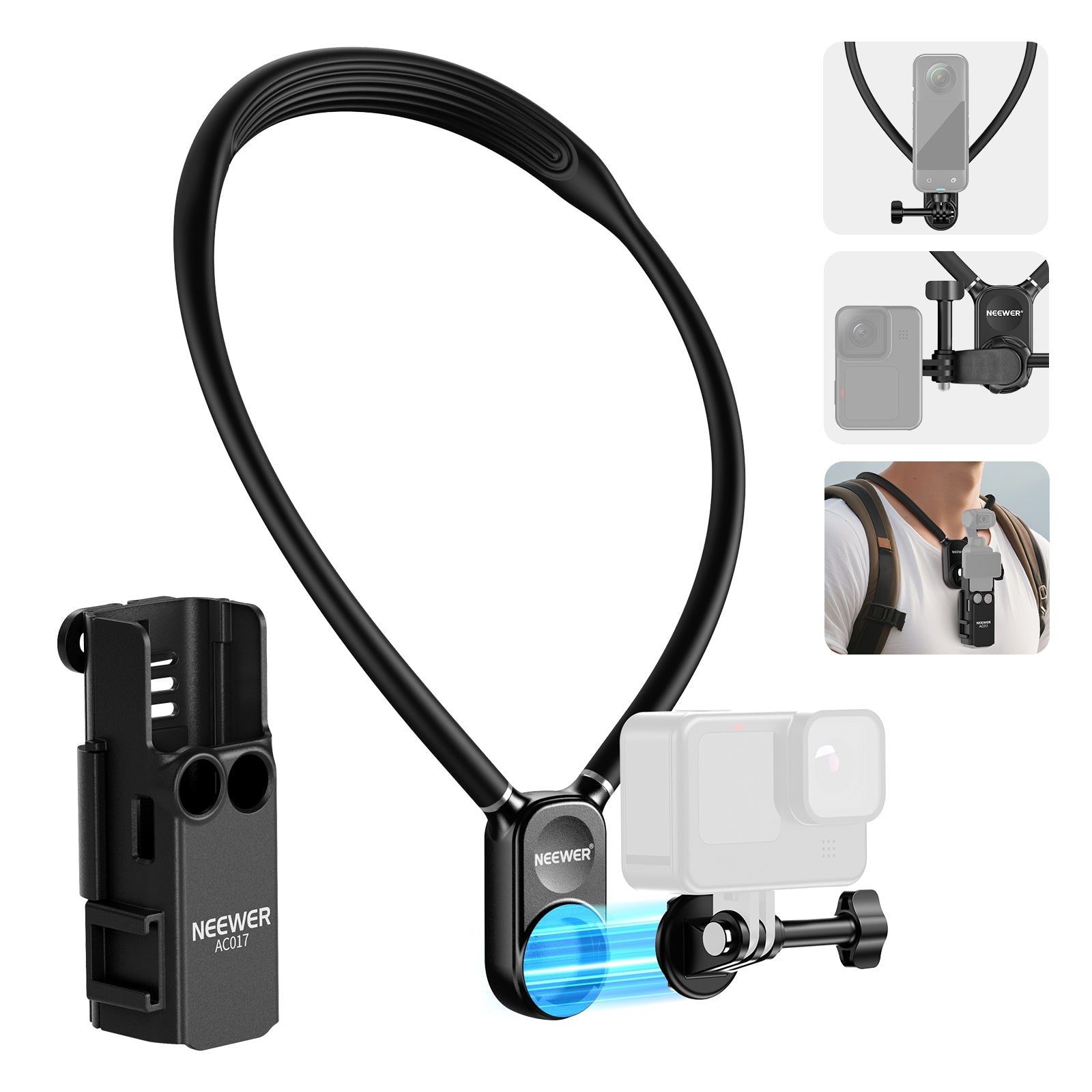 NEEWER GP39 Magnetic Action Camera Neck Mount Kit