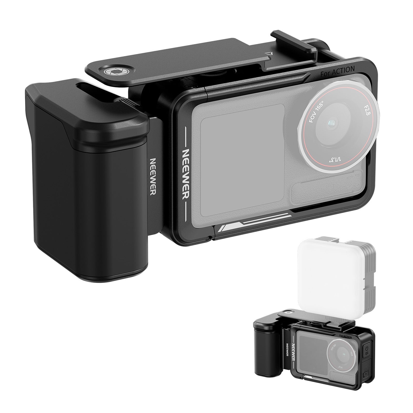 NEEWER AC014+AC034 Cage and Side Handle Kit - Black