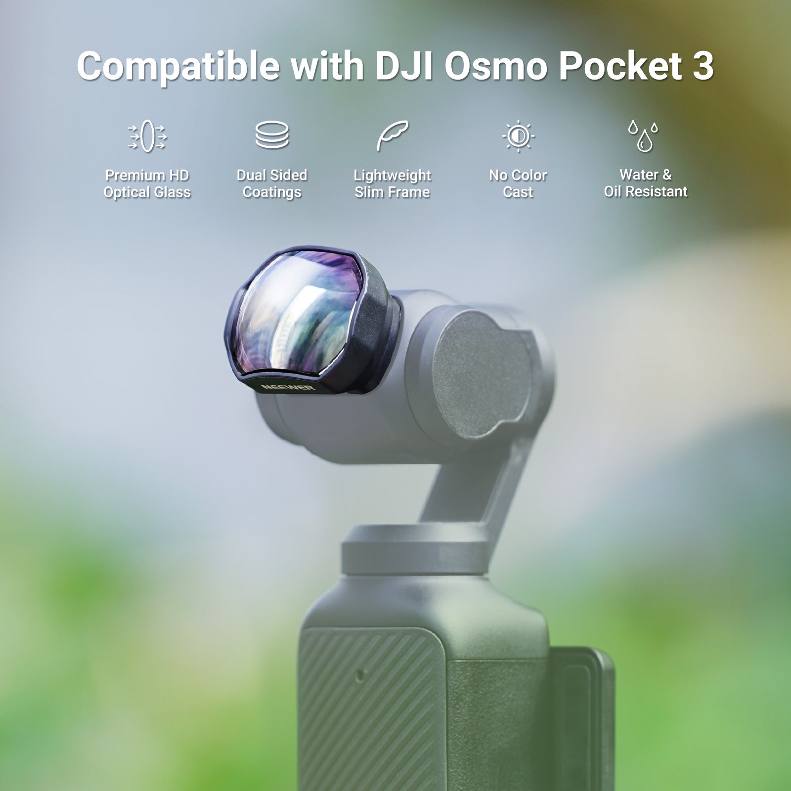 NEEWER LS-84 2X Teleconverter Lens is comptaible with the DJI Osmo Pocket 3