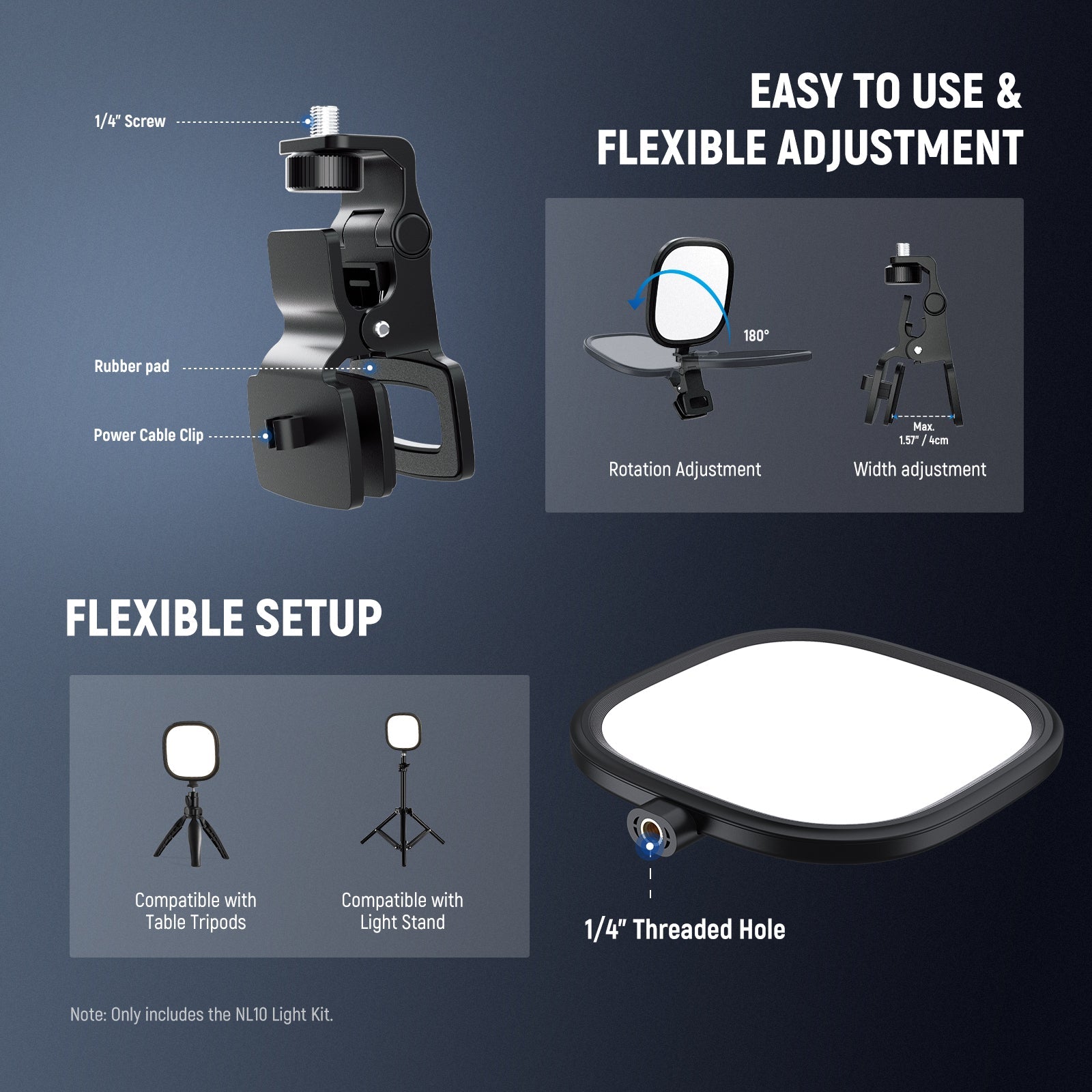 NEEWER Desk Monitor Light is easy to use.