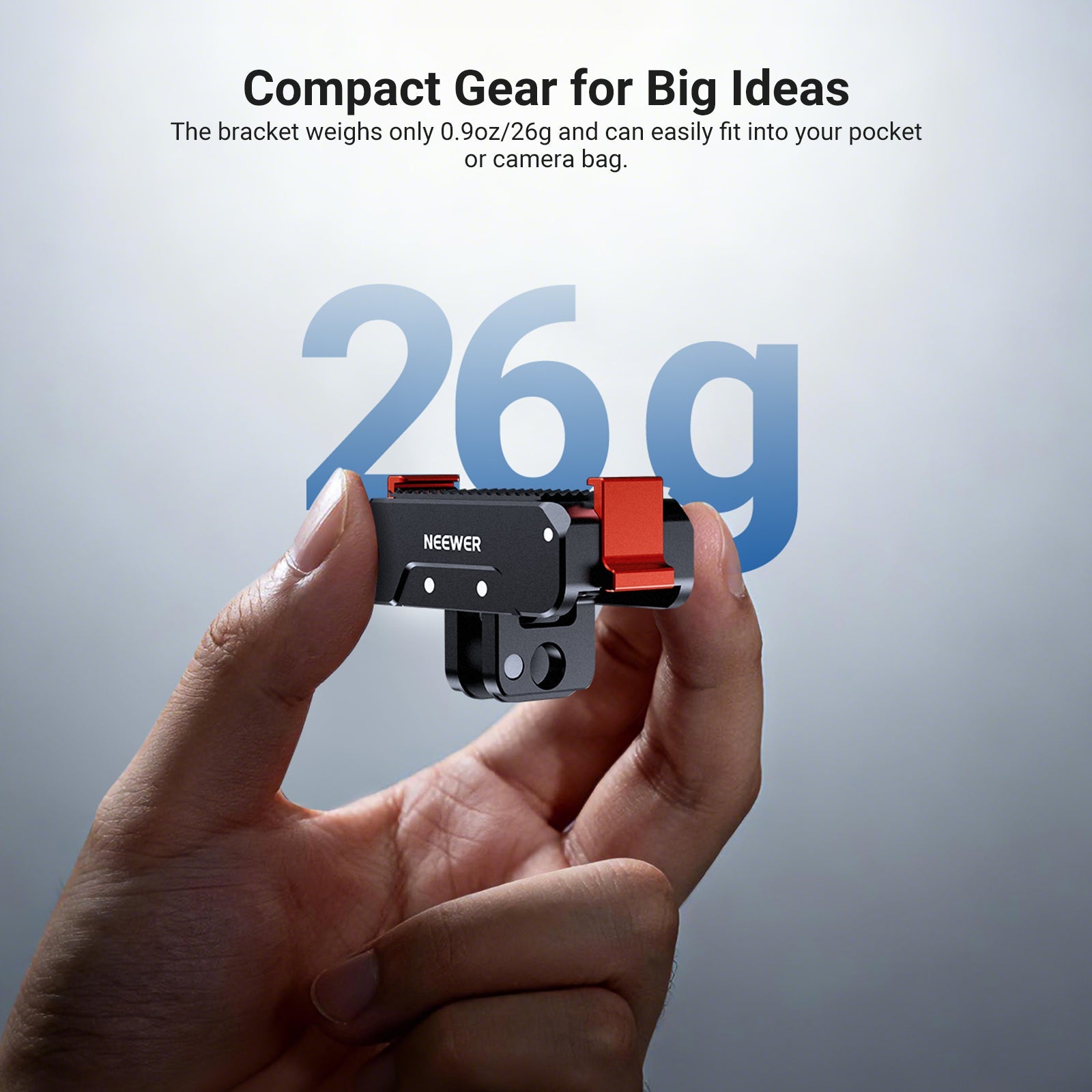 NEEWER AC056 Magnetic Quick Release Mount Adapter For DJI Osmo Nano weighs only 26g.