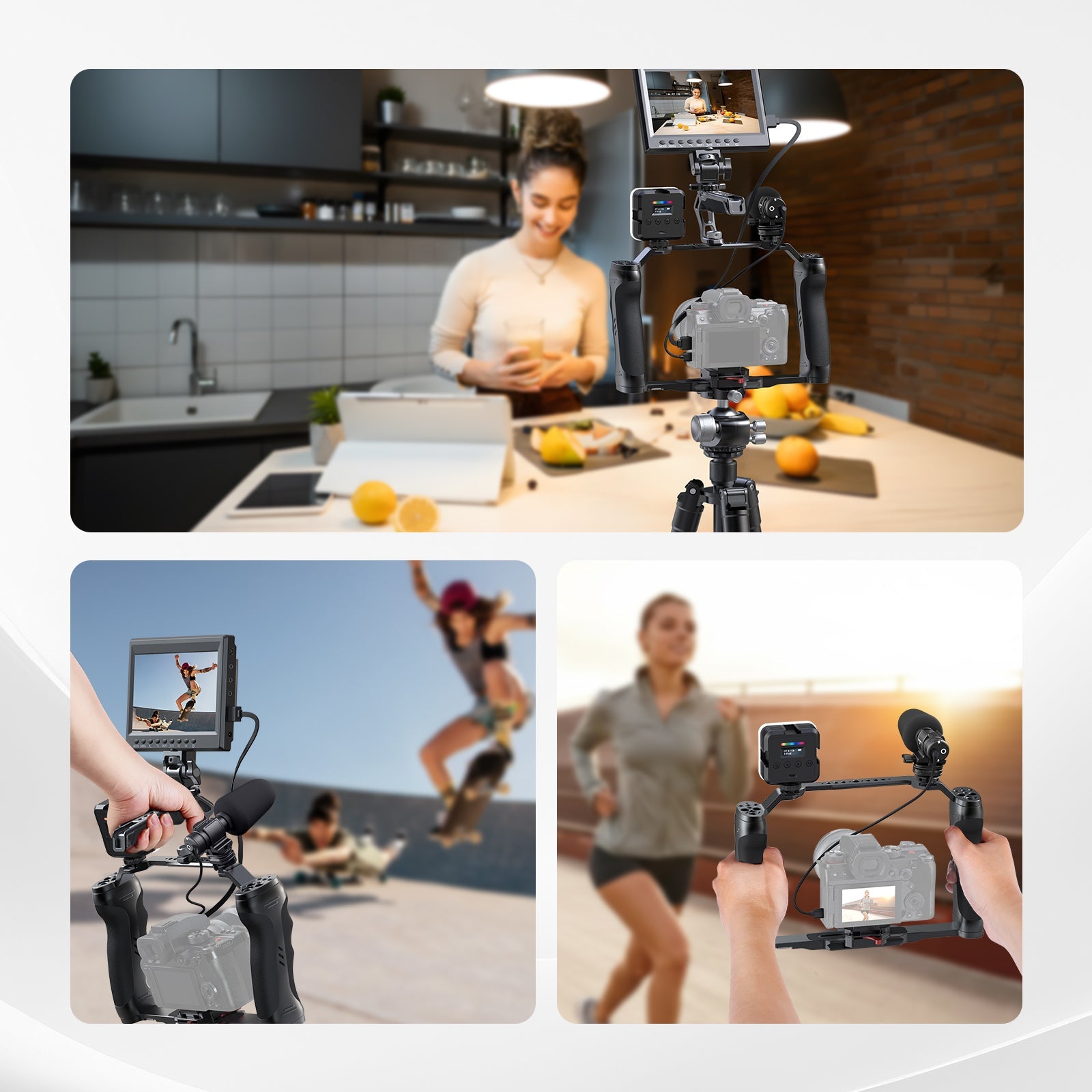 NEEWER MH3 Microphone Holder is used to expand rigs.