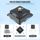 this Arca type quick release plate can attach to RS series stabilizers from any direction