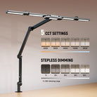 NEEWER DL01 Architect Desk Lamp offers 5 CCT settings.