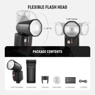 Package Contents of the NEEWER Z2II Round Head Flash Speedlite Kit