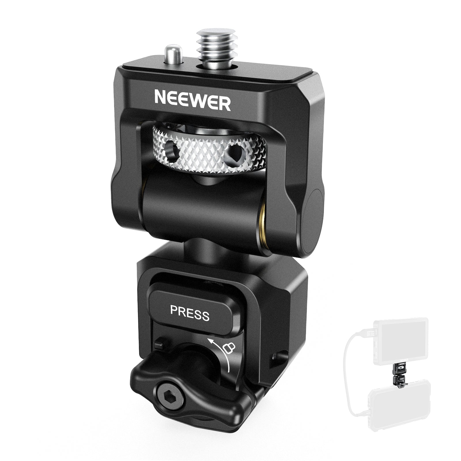 NEEWER PA127 Quick Release Monitor Mount for Phone Cage