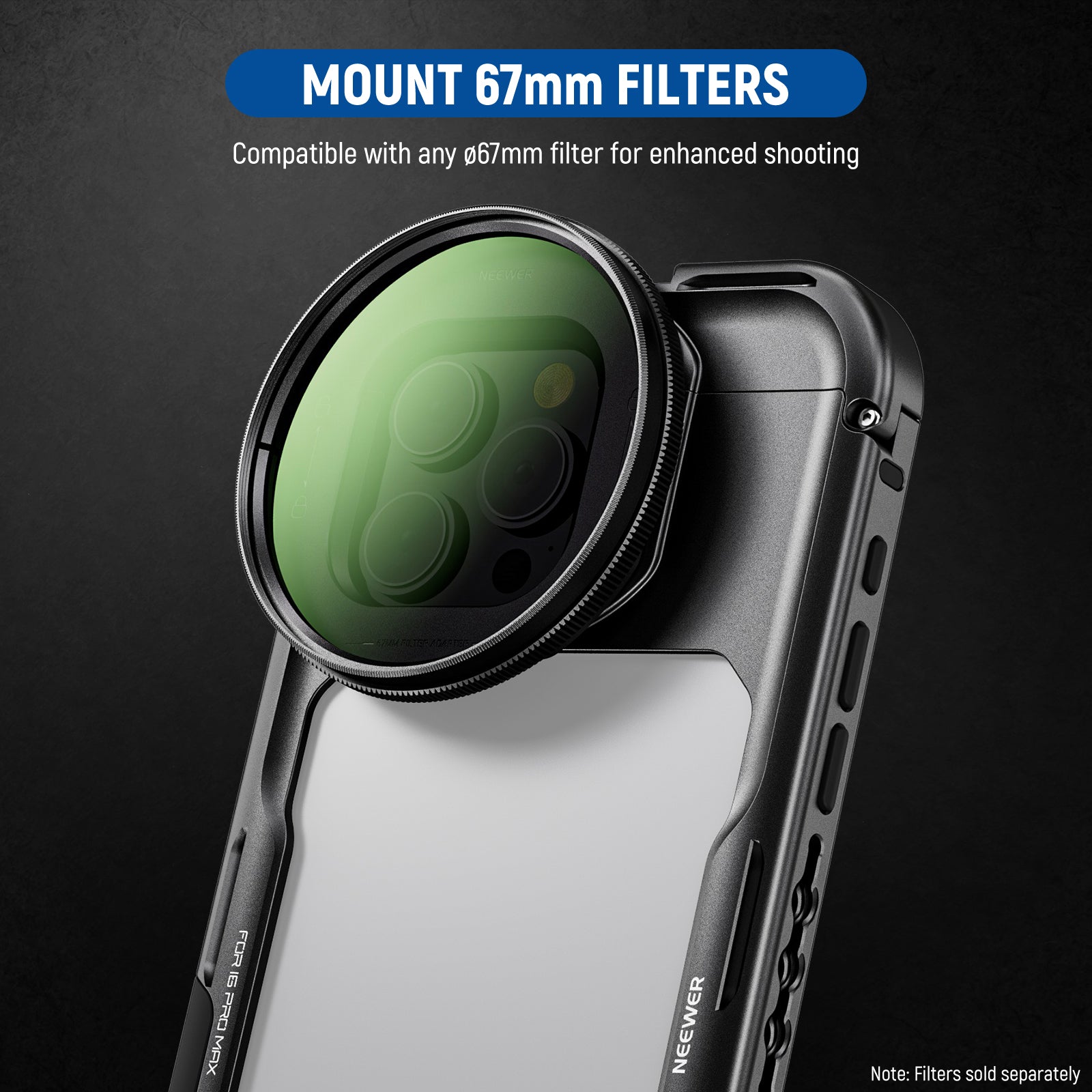 NEEWER スマホケージ 16 Pro Max用 ビデオリグ Amazon.com: NEEWER 16 Pro Cage, Quick Release Video Rig Phone