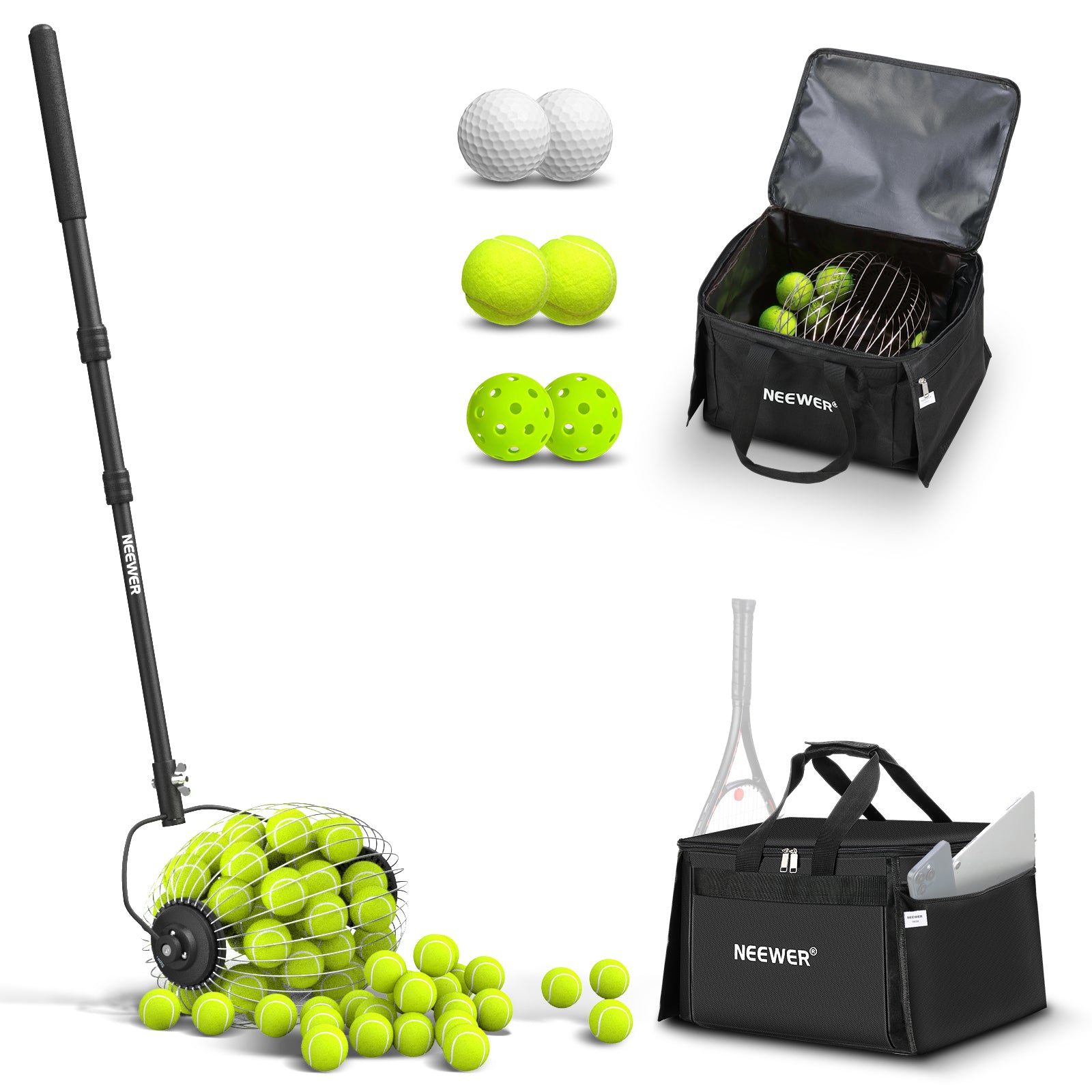 NEEWER TB01S Tennis Ball Collector Roller - NEEWER