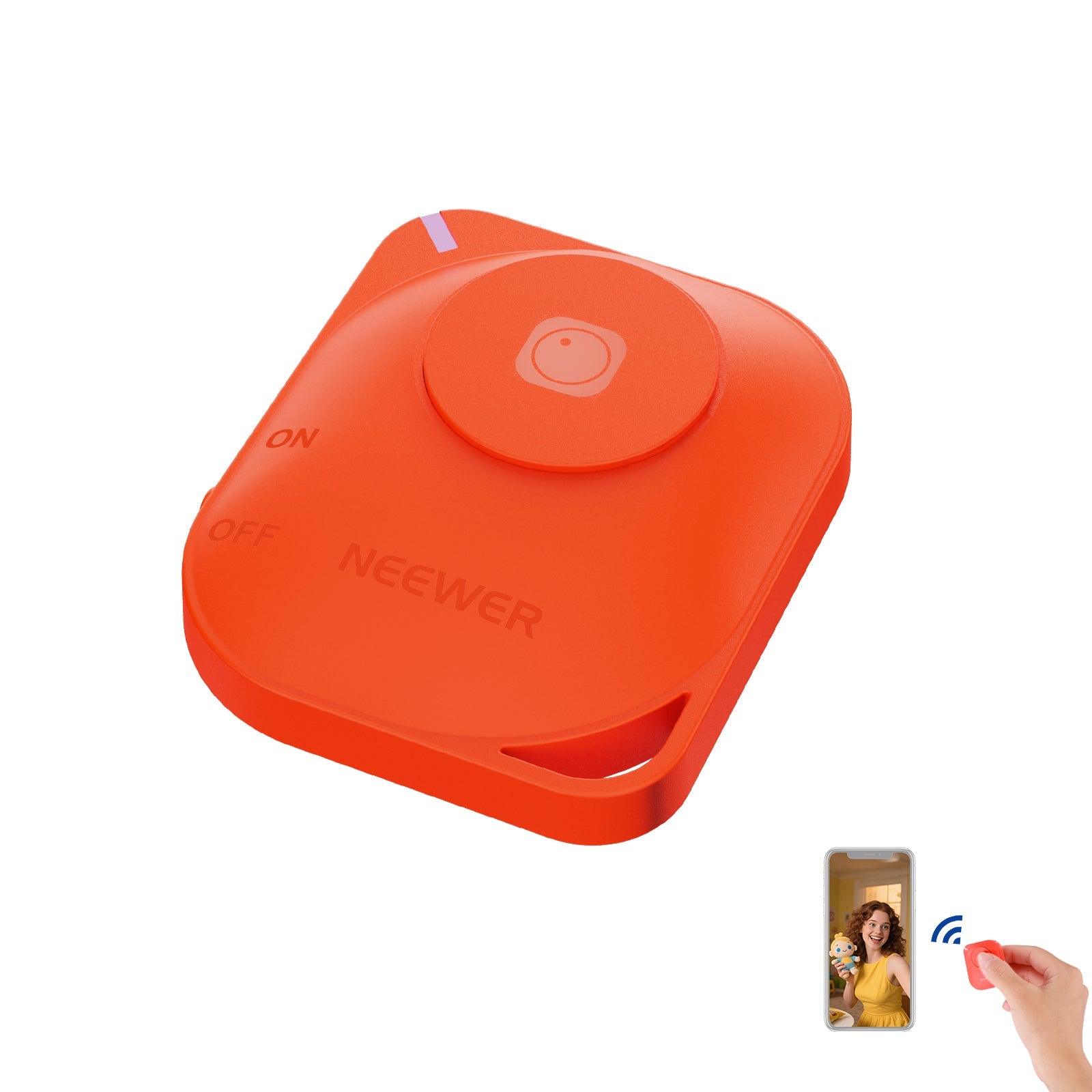 Telecomando Bluetooth Selfie 2 Pezzi | Schermo Remoto Per IOS E Android, Portata 10m, Compatto E Senza App