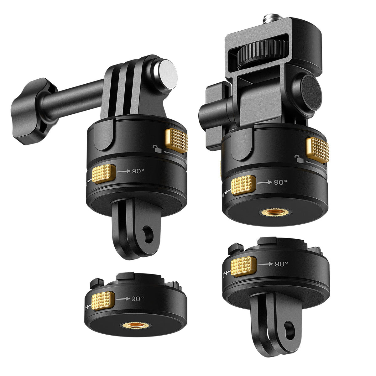NEEWER GP-23 4 In 1 Action Camera Mount Kit For GoPro DJI Insta360 - NEEWER