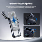 Quickly opened and locked via the top knob, this utility frame requires no assembly at all.