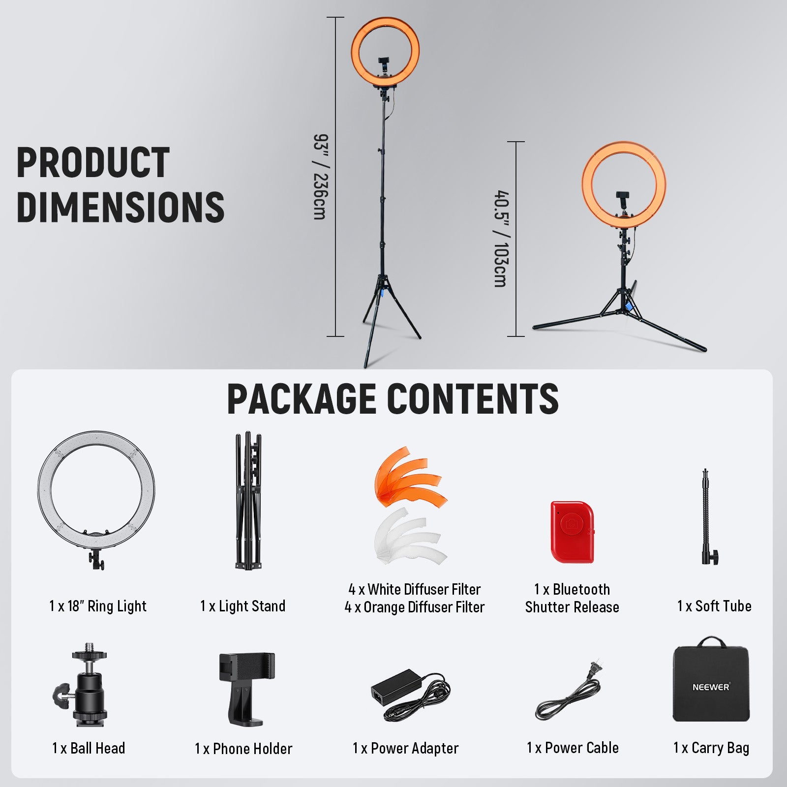 NEEWER RL-18 LED Ring Lights 18