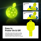 The NEEWER PB02 LED Pickleball is easy to turn on and off.