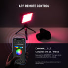 NEEWER RGB176 LED Camera Panel Light can be controlled by the APP.