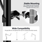 The L shaped clip can be securely attached to bars with a max diameter of 35mm.