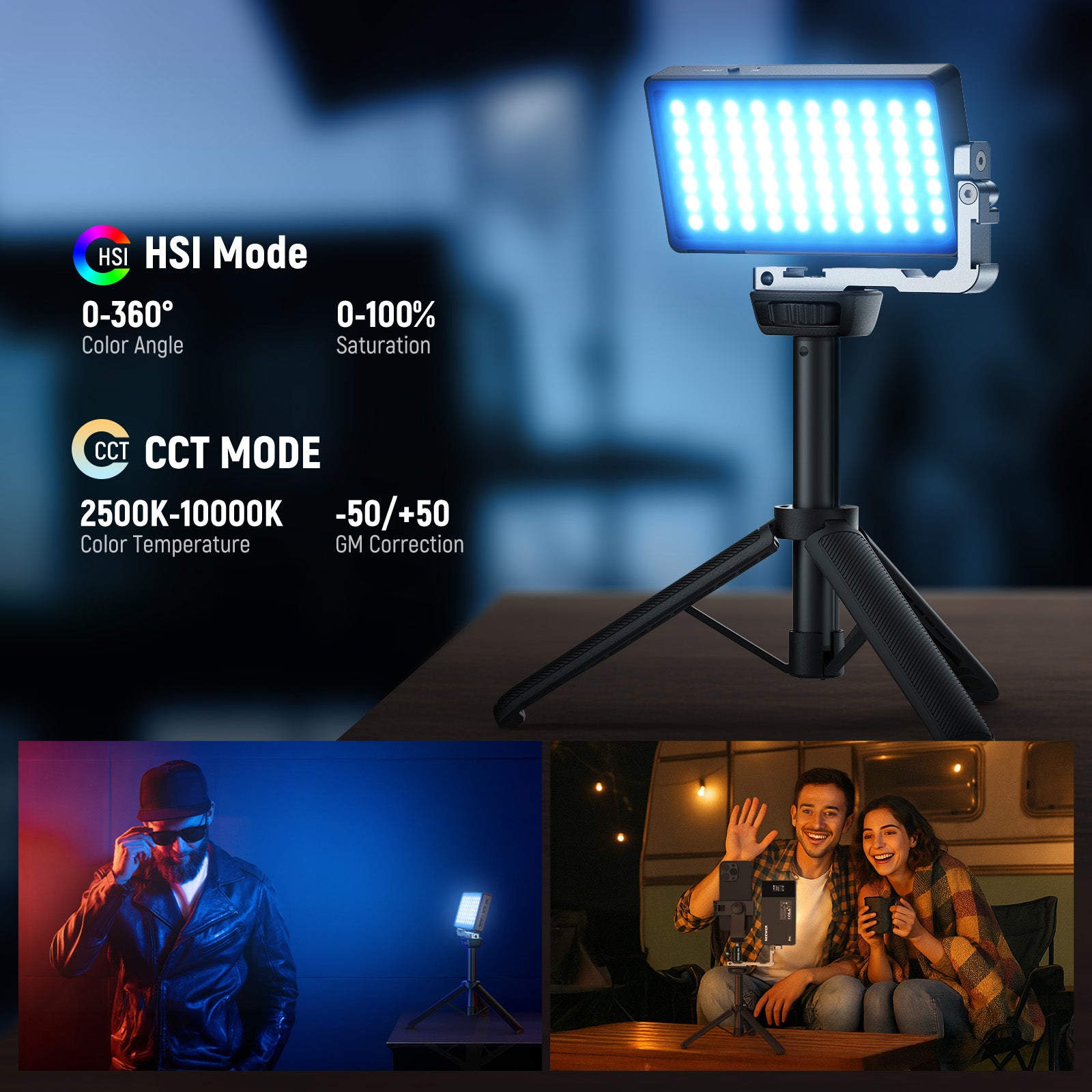 NEEWER SL90 Aluminum Alloy RGB Panel Video Light - NEEWER NEEWER SL90 Aluminum Alloy RGB Panel Video Light - NEEWER