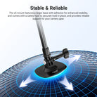 The x5 mount features a larger base with adhesive for enhanced stability and comes with a safety rope to securely hold in place.