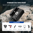 Universal cold shoe mount compatible with a wide range of devices