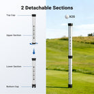 NEEWER GF02TPortable Golf Ball Retriever features 2 detachable sections.