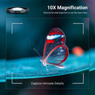 NEEWER macro lens helps capture intricate details.