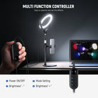 NEEWER RL7B Desk Ring Light is easy to operate and set the effects.