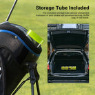 The included storage tube allows convenient transport in your car trunk.