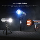 NEEWER FL10 Photography Flashlight is equipped with 3 standard 1/4" screw holes.