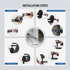 installation steps of the NEEWER ST010 24" Tree Stand Mount