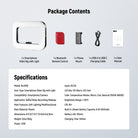 This package includes a NEEWER NL200B phone video rig with light, a remote control, a phone mount, and a charging cable.