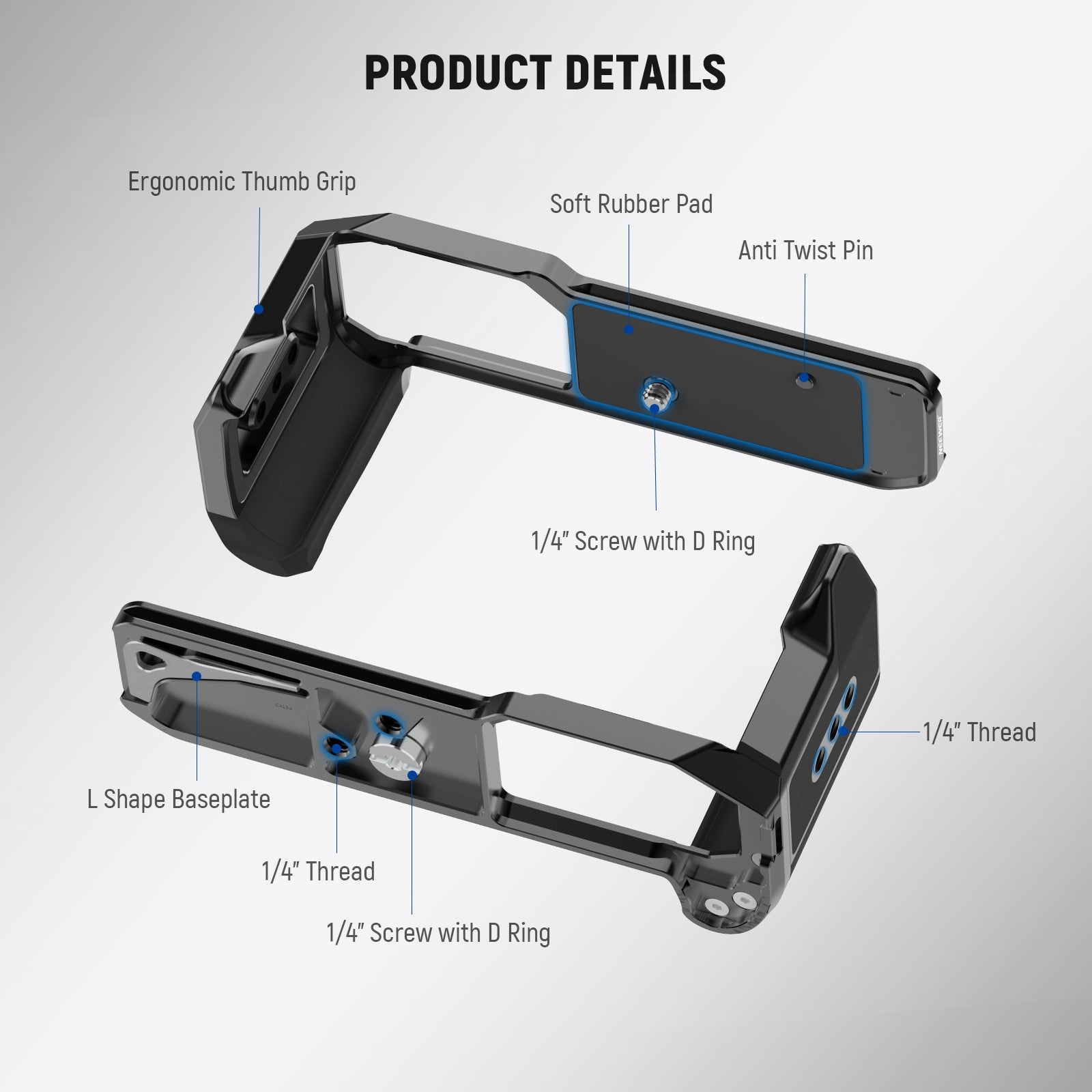 NEEWER CA134 L Shape Camera Baseplate for Nikon Zf – NEEWER.EU