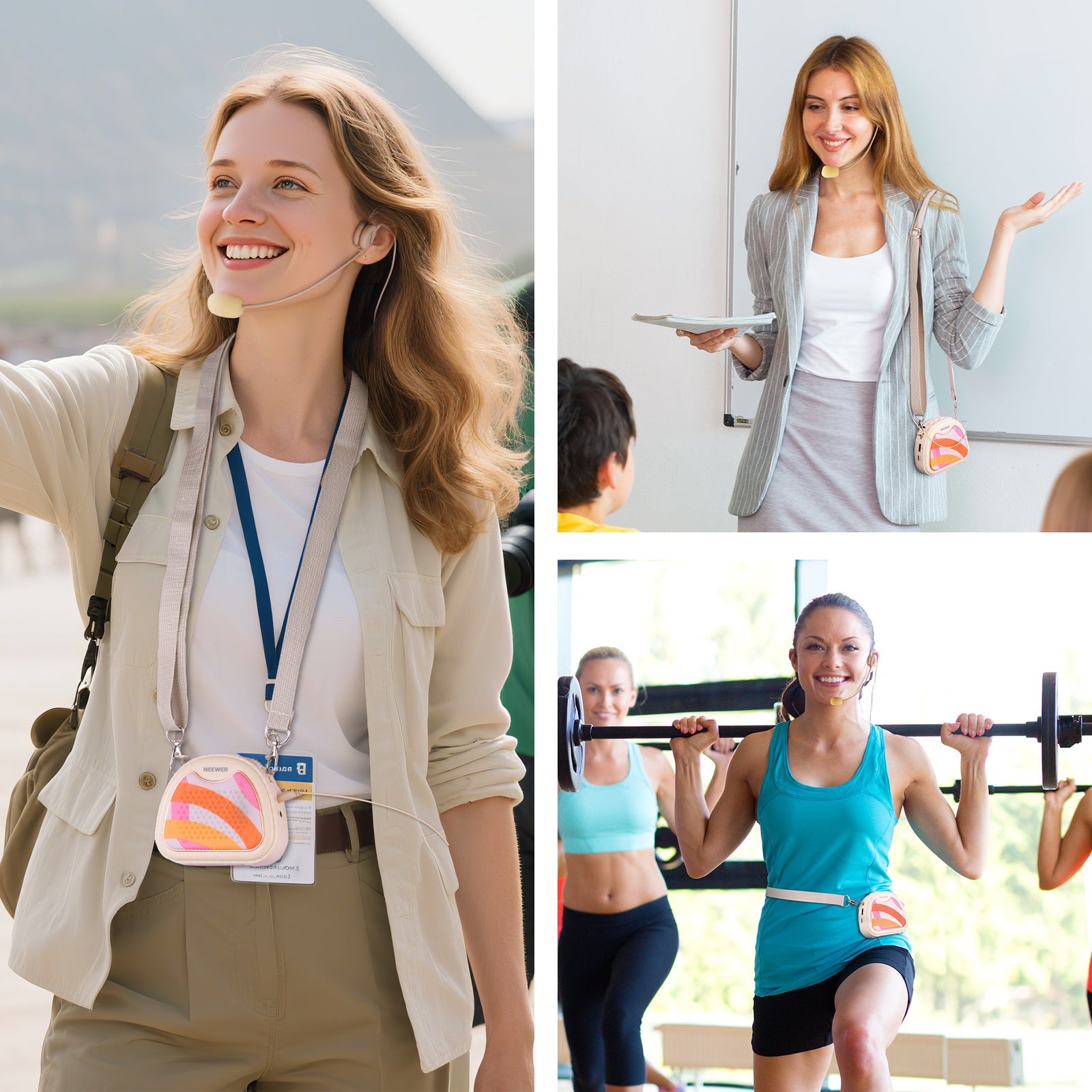 Scenarios for NEEWER VA01 Voice Amplifier with Wired Headset Microphone