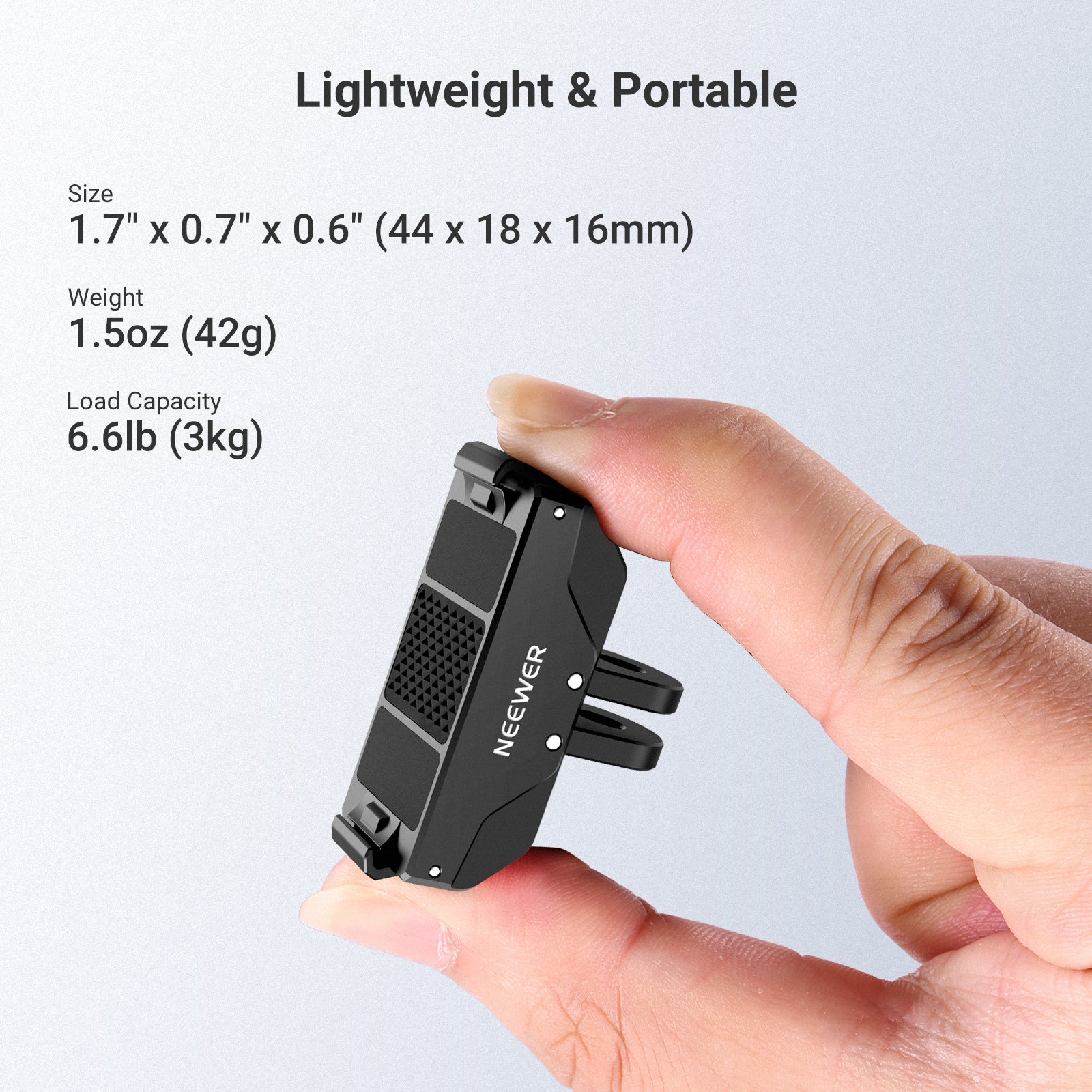 NEEWER AC071 Magnetic Quick Release Mount is portable.