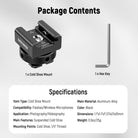 Package Contents of the NEEWER UA079 Cold Shoe Mount Adapter Kit
