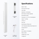 This package includes a chin fill light, a magnetic base, and a USB-A to USB-C cable.