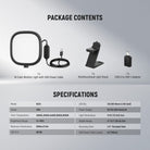 Package Contents of the NEEWER NL10 5" Full Screen Light