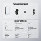 Package Contents of the NEEWER NL129D Magnetic Phone Selfie Light Kit