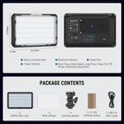 Package Contents of the NEEWER RGB176 LED RGB Video Light