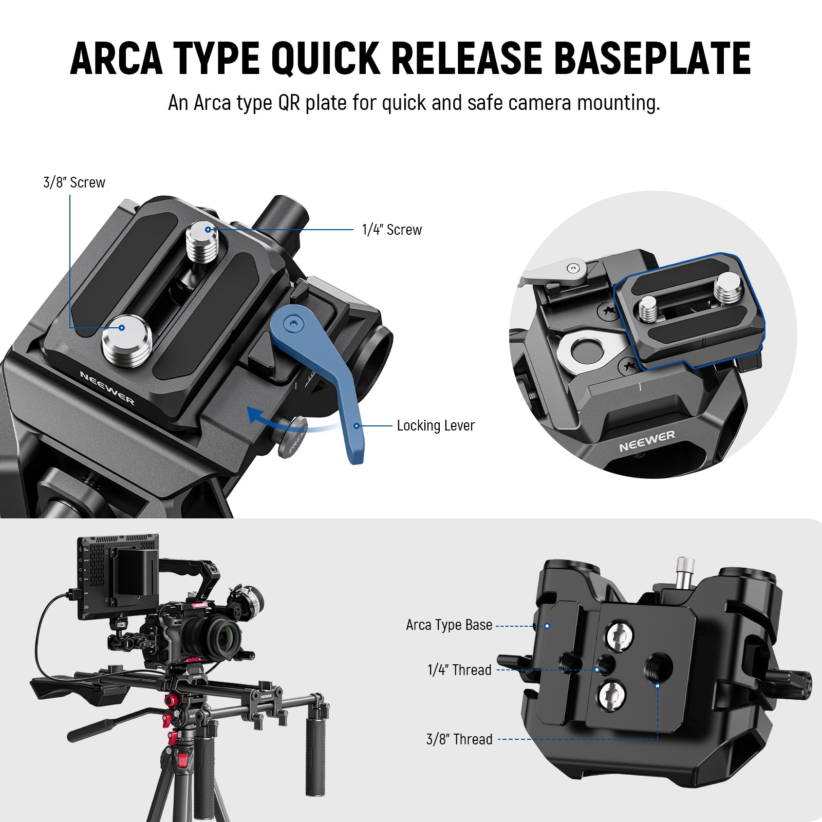 NEEWER SR007 Universal Shoulder Rig Kit - NEEWER