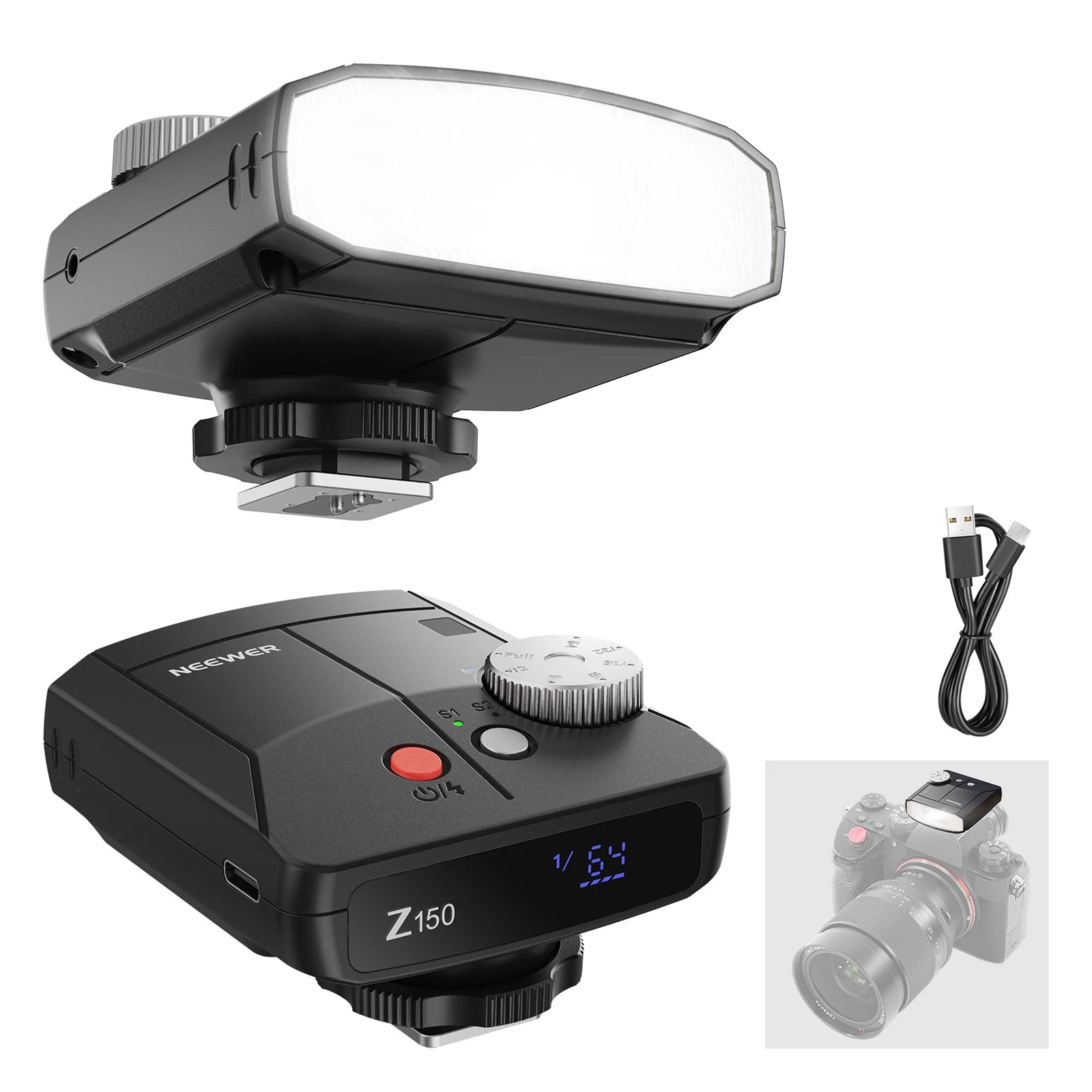 NEEWER Z150 Mini Camera Flash | Retro Style Speedlite
