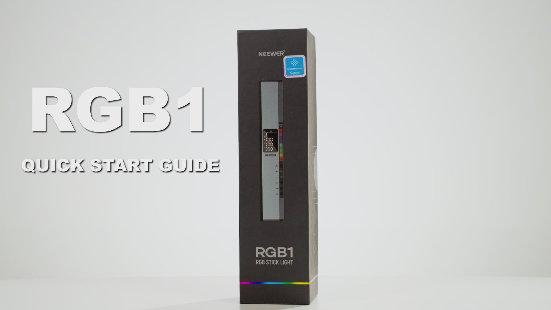 【美品】NEEWER RGB1 スティックライト NEEWER RGB1 LED Tube Light with Metal Barndoor Handle