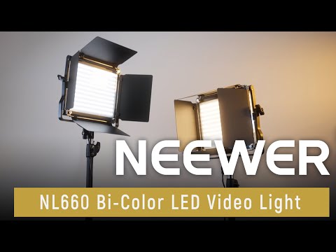 NEEWER 2-Pack NL660 Bi-color Video LED Panel Light - NEEWER