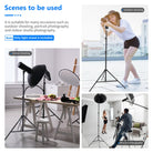 Neewer 6.2ft/1.9m Collapsible Metal Photography Light Stand