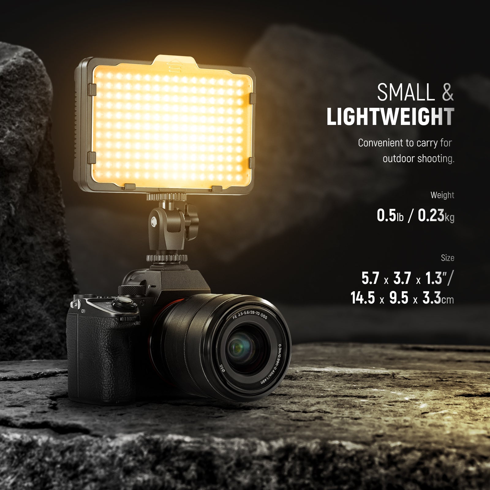 NEEWER On Camera Dimmable 176 LED Lighting Panel - NEEWER