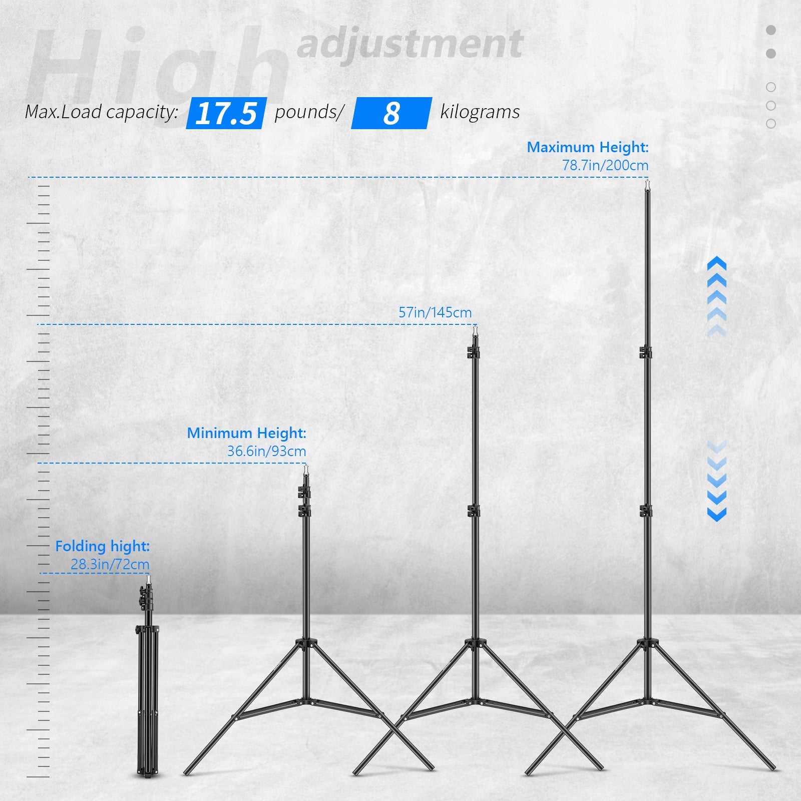 Neewer ST-200 Photography Light Stand - Thumbnail 2