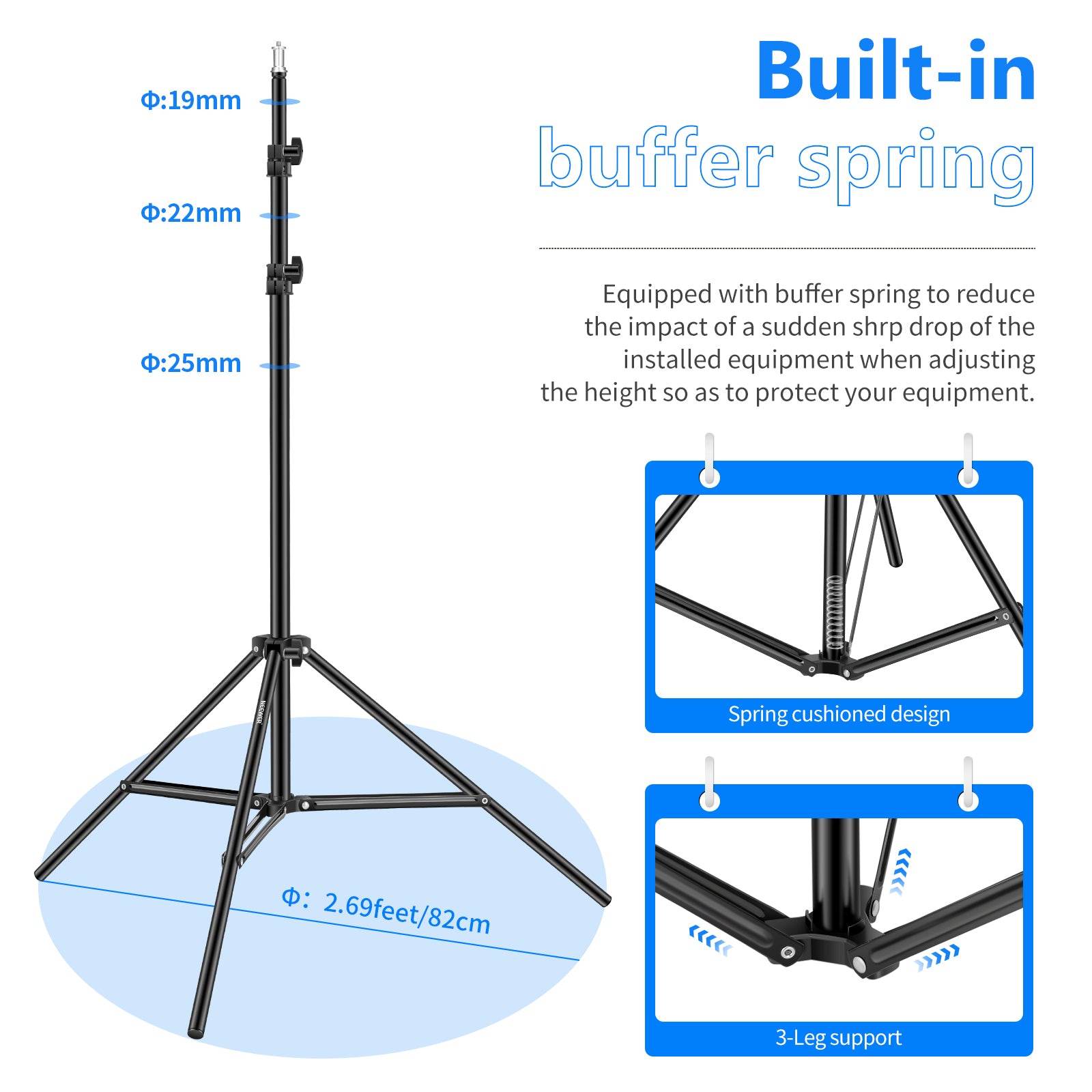 Neewer ST-200 Photography Light Stand - Thumbnail 4