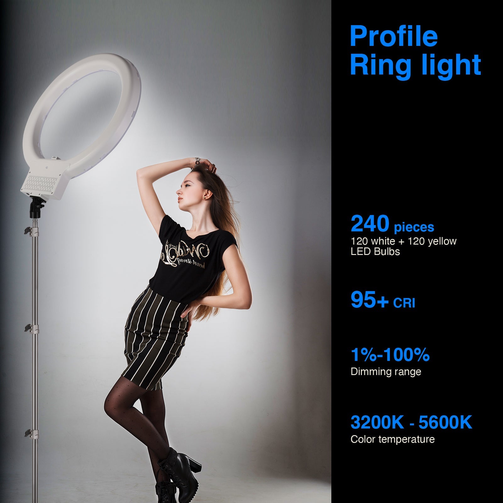 Neewer Anillo de luz LED RGB para selfie, 360° a todo color, plataforma de  video para teléfonos inteligentes y estabilizador de video para teléfono