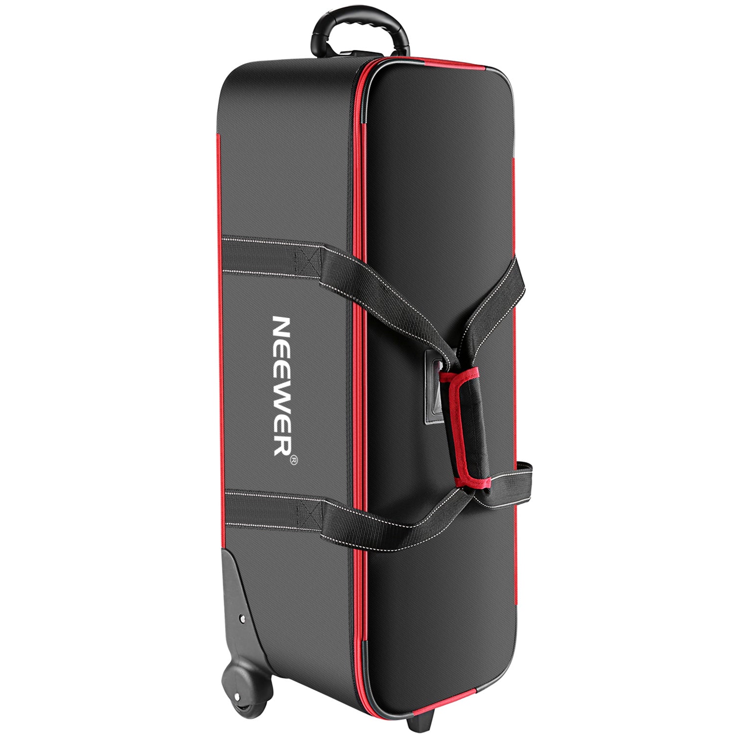Buy Neewer 2-in-1 Convertible Wheeled Camera Backpack Luggage Trolley Case  with Double Bar, Anti-Shock Detachable Padded Compartment for SLR/DSLR  Cameras, Tripod, Lens and Other Accessories (Black/Red) Online at Low  Prices in India -